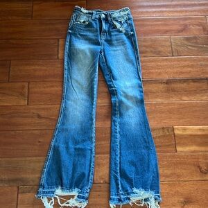 Flying Monkey High Rise Flare Jeans size 25